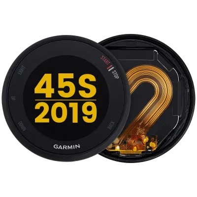 Дисплейний модуль з рамкою для Garmin Forerunner 45S (2019) (LCD) (Premium) (червоний)