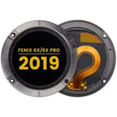 Дисплейний модуль з рамкою для Garmin Fenix 6X / 6X Pro (2019) (LCD) (Premium) (чорний)