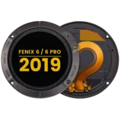 Дисплейний модуль з рамкою для Garmin Fenix 6 / 6 Pro (2019) (LCD) (Premium) (чорний)