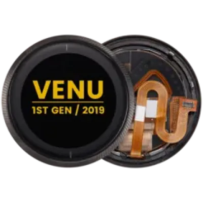 Дисплейний модуль з рамкою для Garmin Venu 1st Gen (2019) (OLED) (Premium) (чорний)
