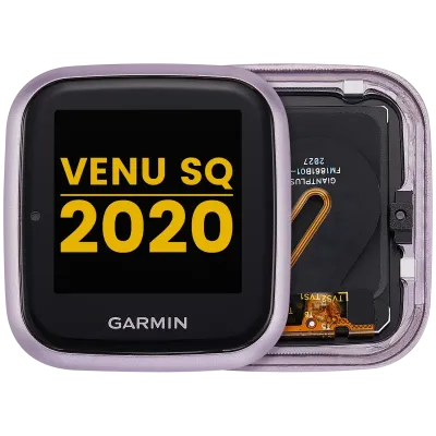 Дисплейний модуль з рамкою для Garmin Venu SQ (2020) (LCD) (Premium) (Orchid)