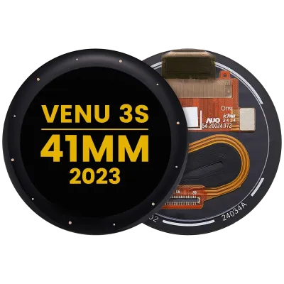 Дисплейний модуль для Garmin Venu 3S (41MM) (2023) (OLED) (Premium) (чорний)