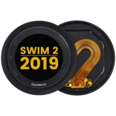 Дисплейний модуль з рамкою для Garmin Swim 2 (2019) (LCD) (Premium) (чорний)