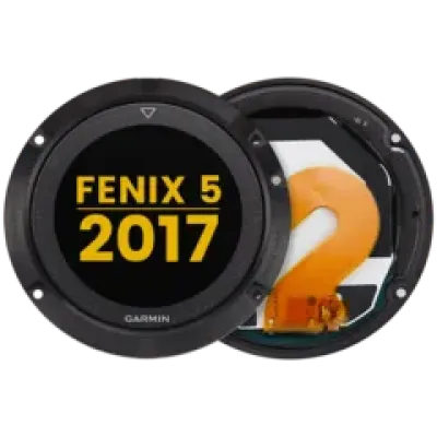Дисплейний модуль з рамкою для Garmin Fenix 5 (2017) (LCD) (Premium) (чорний)