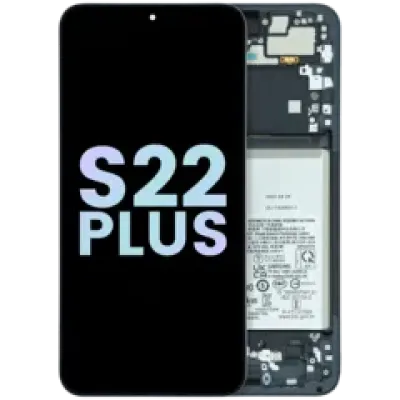Дисплейний модуль (OLED) з рамкою для Samsung Galaxy S22 Plus 5G (US & International) (Service Pack) (Graphite)