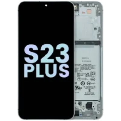 Дисплейний модуль (OLED) з рамкою для Samsung Galaxy S23 Plus 5G (US & International) (Service Pack) (Lime)