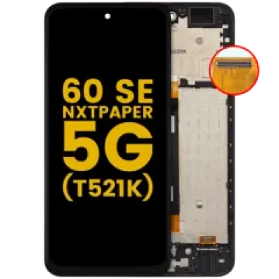Дисплейний модуль з рамкою для TCL 60 SE NxtPaper 5G (T521K) (LCD) (Refurbished) (усі кольори)