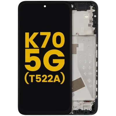 Дисплейний модуль з рамкою для TCL K70 5G (T522A) (LCD) (Refurbished) (усі кольори)