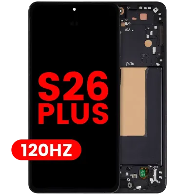 OLED Assembly With Frame For Samsung Galaxy S26 Plus 5G (US & International Version) (Aftermarket Plus) (120Hz) (Black)