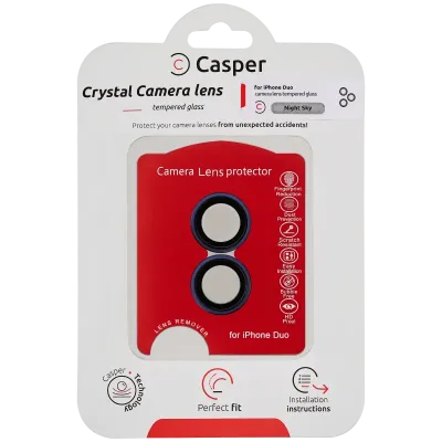 Защита лінзи камери Casper для iPhone Duo (Star White) (прозоре)