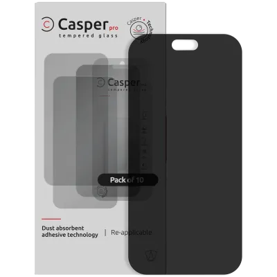 Загартоване скло Casper Pro для iPhone 18 Pro (10 шт) (Privacy)