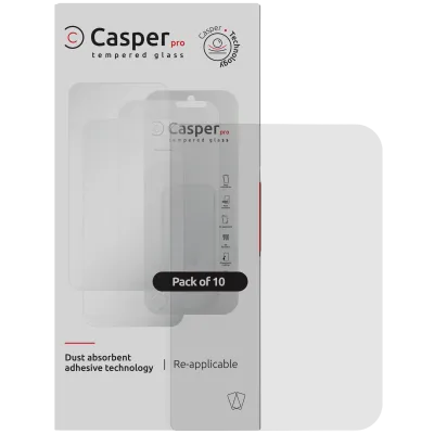 Загартоване скло Casper Pro для iPhone Duo (10 шт) (прозоре)