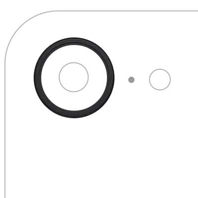 Рамка основної камери для iPhone 16e / 17e (чорний) (10 шт)