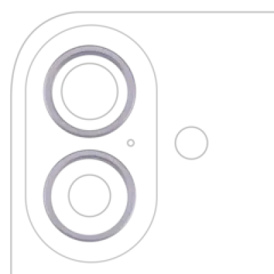 Рамка основної камери для iPhone 17 (2 шт) (Lavender) (10 шт)