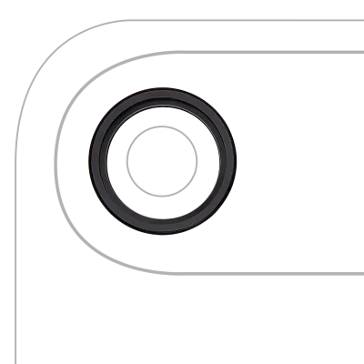 Back Camera Bezel Ring Only For iPhone Air (Space Black)