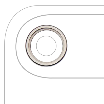Back Camera Bezel Ring Only For iPhone Air (Light Gold)
