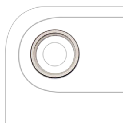 Рамка основної камери для iPhone Air (світло-золотий) (10 шт)