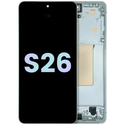 OLED Assembly With Frame For Samsung Galaxy S26 5G (Service Pack) (White)