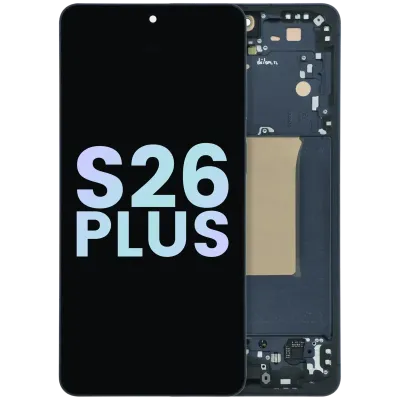 Дисплейний модуль (OLED) з рамкою для Samsung Galaxy S26 Plus 5G (Service Pack) (чорний)