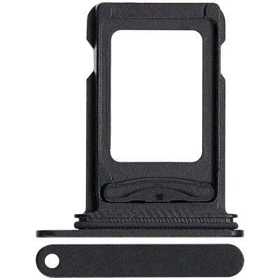 Dual Sim Card Tray For iPhone 16e / 17e (Black)