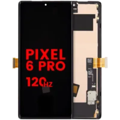 Дисплейний модуль OLED з рамкою (без датчика відбитків) для Google Pixel 6 Pro (Aftermarket Plus / 120HZ) (усі кольори)