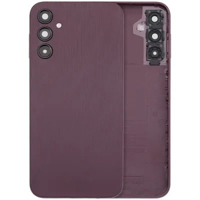 Задня кришка зі склом камери для Samsung Galaxy A14 4G (A145 / 2023) (No Logo) (Aftermarket Plus) (темно-червоний)