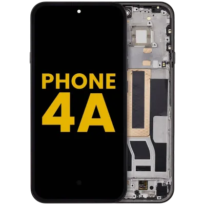 OLED Assembly With Frame For Nothing Phone (4a) (Refurbished) (Black)