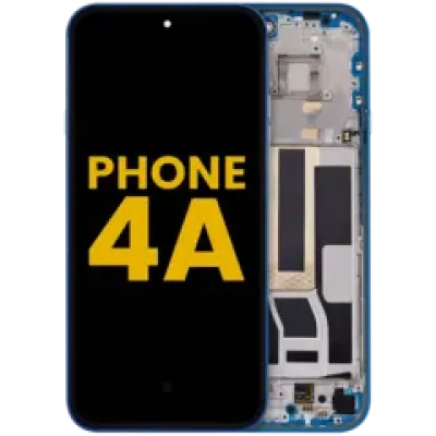 Дисплейний модуль (OLED) з рамкою для Nothing Phone (4a) (Refurbished) (синій)