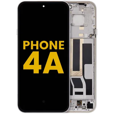 OLED Assembly With Frame For Nothing Phone (4a) (Refurbished) (White)