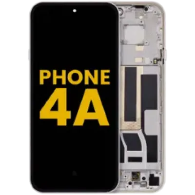Дисплейний модуль (OLED) з рамкою для Nothing Phone (4a) (Refurbished) (білий)