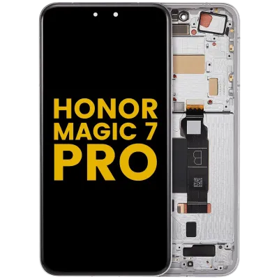 OLED Assembly With Frame For Honor Magic 7 Pro (Refurbished) (White)