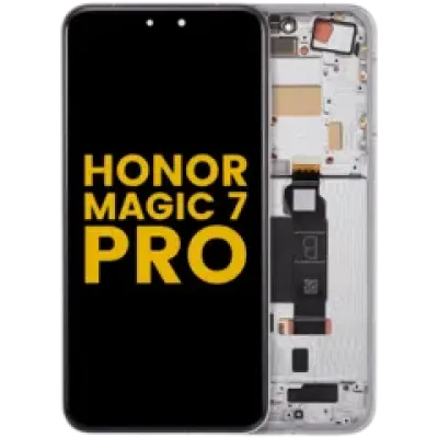 Дисплейний модуль (OLED) з рамкою для Honor Magic 7 Pro (Refurbished) (білий)