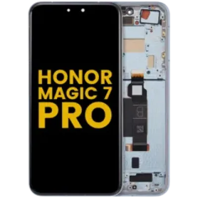 Дисплейний модуль (OLED) з рамкою для Honor Magic 7 Pro (Refurbished) (Breeze Blue)