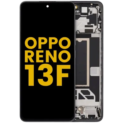 Дисплейний модуль (OLED) з рамкою для Oppo Reno13 F 4G / 5G (Refurbished) (Graphite Grey)