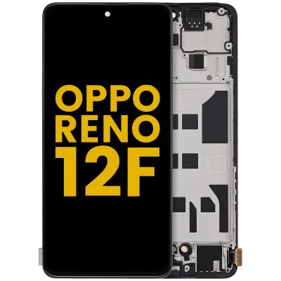 Дисплейний модуль (OLED) з рамкою для Oppo Reno12 F 4G / Reno12 F 5G / F27 (Refurbished) (Всі кольори)