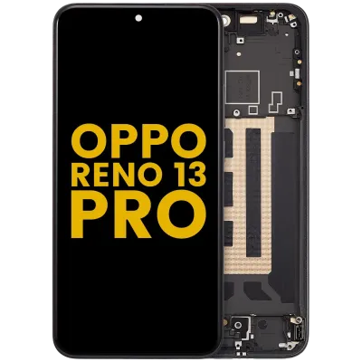 OLED Assembly With Frame For Oppo Reno 13 Pro (Refurbished) (Graphite Grey)