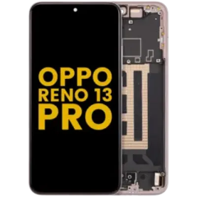 Дисплейний модуль (OLED) з рамкою для Oppo Reno 13 Pro (Refurbished) (рожевий)