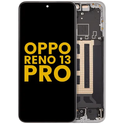 OLED Assembly With Frame For Oppo Reno 13 Pro (Refurbished) (Plume White)