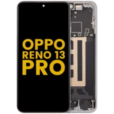 Дисплейний модуль (OLED) з рамкою для Oppo Reno 13 Pro (Refurbished) (Plume White)