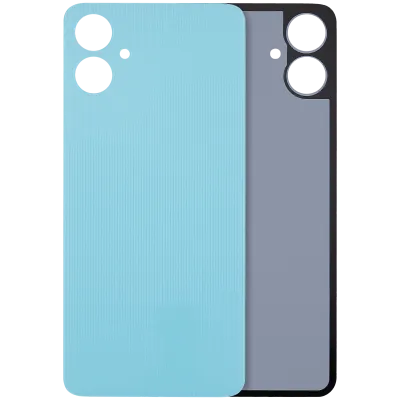 Задня кришка зі склом камери для Samsung Galaxy A06 4G (A065 / 2024) (No Logo) (Aftermarket Plus) (синій)