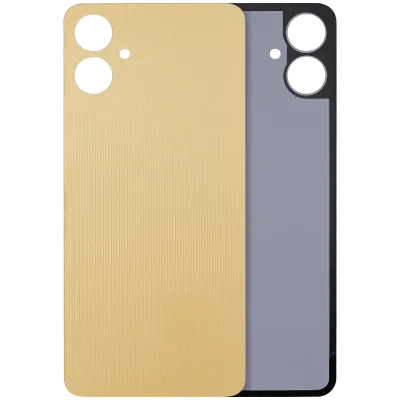 Задня кришка зі склом камери для Samsung Galaxy A06 4G (A065 / 2024) (No Logo) (Aftermarket Plus) (золотий)