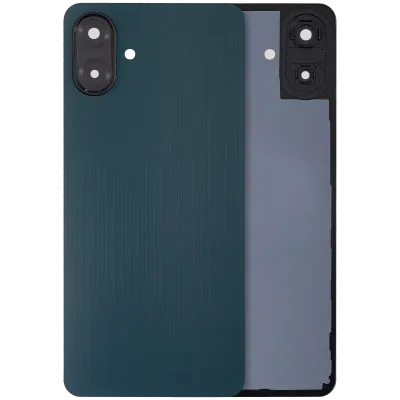 Задня кришка зі склом камери для Samsung Galaxy A07 4G (A075 / 2025) (No Logo) (Aftermarket Plus) (темно-зелений)