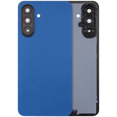 Задня кришка зі склом камери для Samsung Galaxy A17 5G (A176 / 2025) (No Logo) (Aftermarket Plus) (синій)