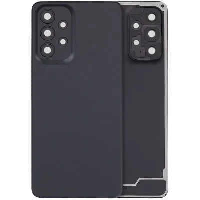 Задня кришка зі склом камери для Samsung Galaxy A33 5G (A336 / 2022) (No Logo) (Aftermarket Plus) (чорний)