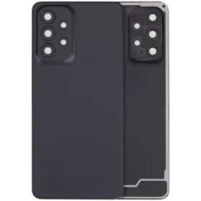 Задня кришка зі склом камери для Samsung Galaxy A33 5G (A336 / 2022) (No Logo) (Aftermarket Plus) (чорний)