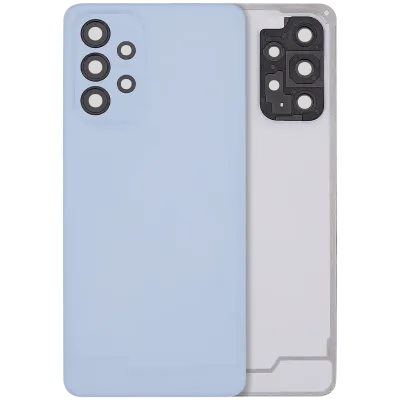 Задня кришка зі склом камери для Samsung Galaxy A33 5G (A336 / 2022) (No Logo) (Aftermarket Plus) (синій)