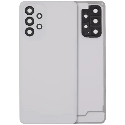 Задня кришка зі склом камери для Samsung Galaxy A33 5G (A336 / 2022) (No Logo) (Aftermarket Plus) (білий)