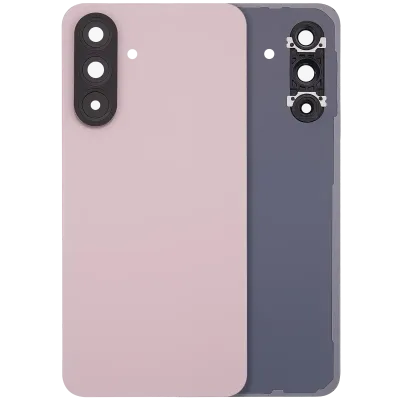 Back Cover Glass With Camera Lens For Samsung Galaxy A56 5G (A566 / 2025) (No Logo) (Aftermarket Plus) (Pink)