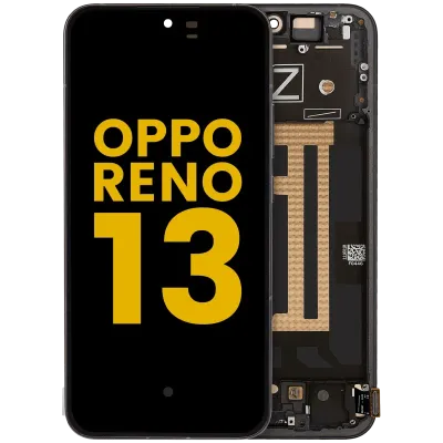 Дисплейний модуль (OLED) з рамкою для OPPO Reno 13 (Refurbished) (чорний)