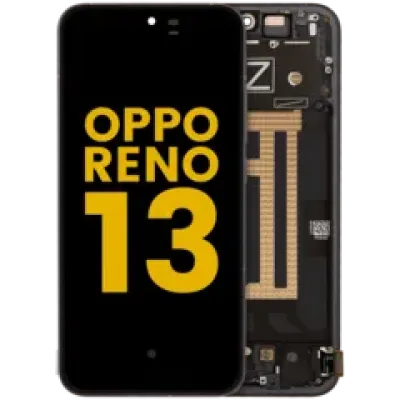 Дисплейний модуль (OLED) з рамкою для OPPO Reno 13 (Refurbished) (чорний)